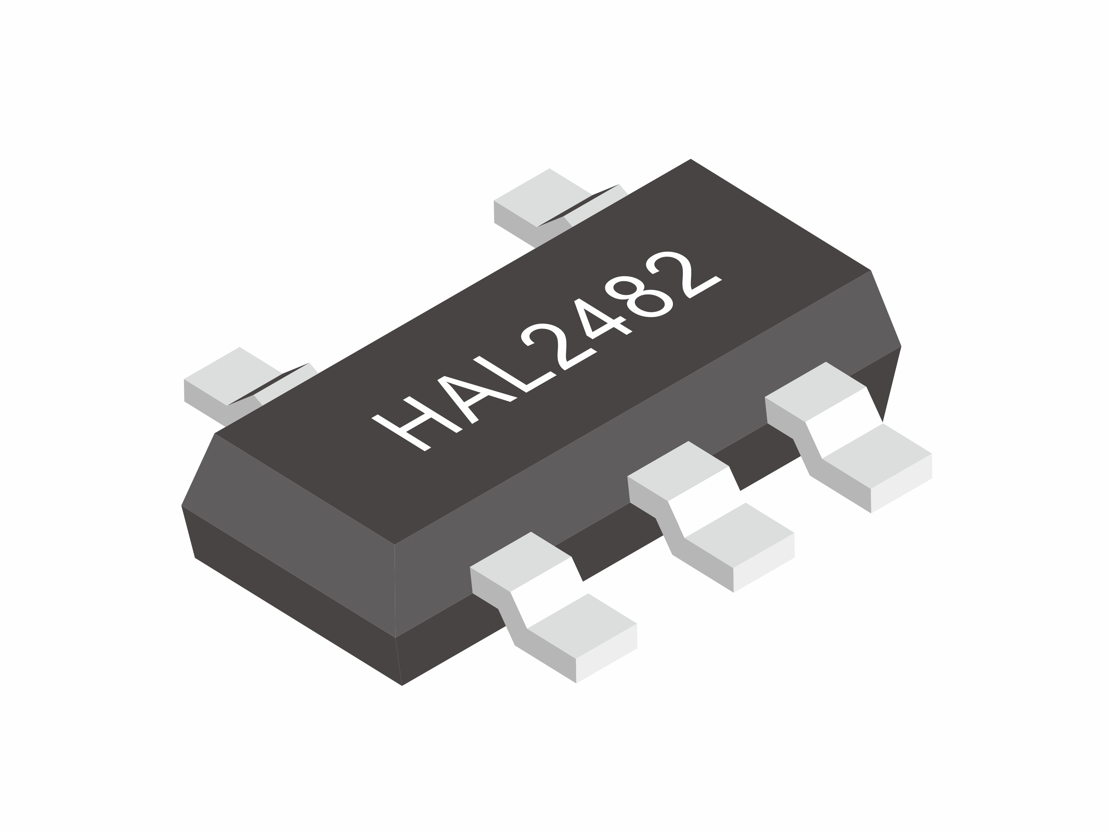 全极霍尔HAL2482 双需出霍尔元件HAL2482